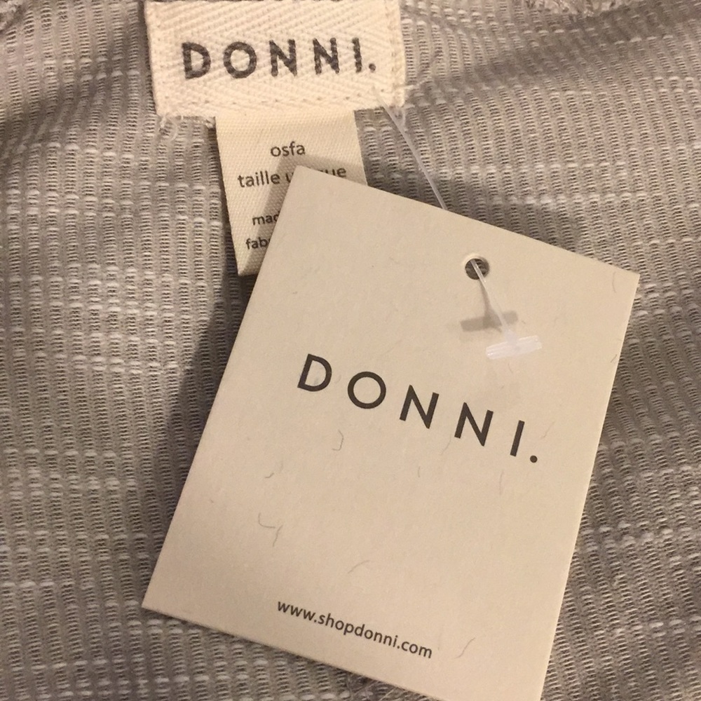 DONNI Ribbed Sandwash Cardigan - Picture 10 of 10